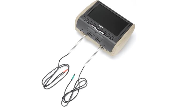 NESA NPM-993-Universal replacement headrest preloaded with 9" LCD and A/V input