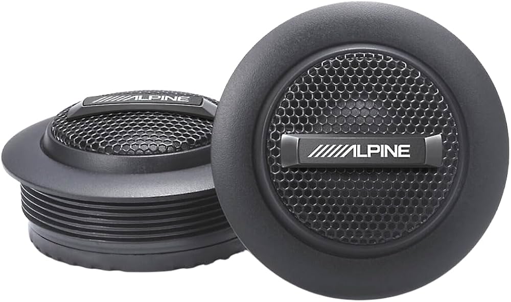 Alpine Type-S 1" S-S10TW Silk Dome Tweeter Set | 80W RMS | High-Resolution Audio