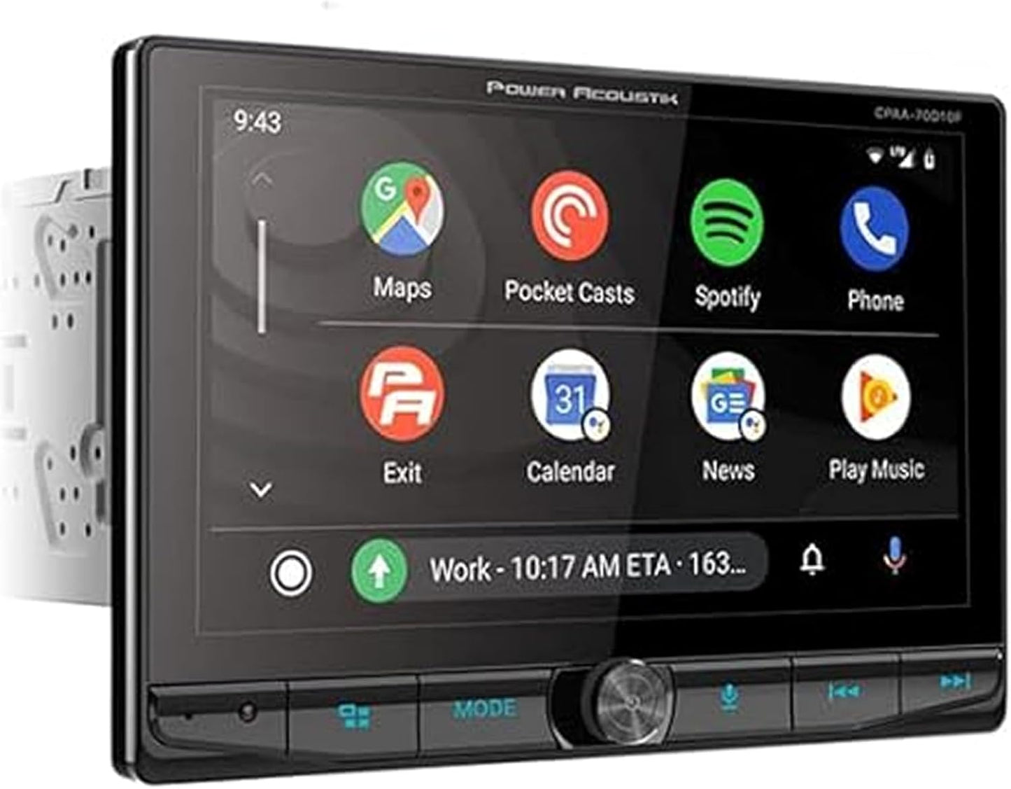 Power Acoustik CPAA-70D10F Car Stereo - Apple CarPlay & Android Auto Head Unit