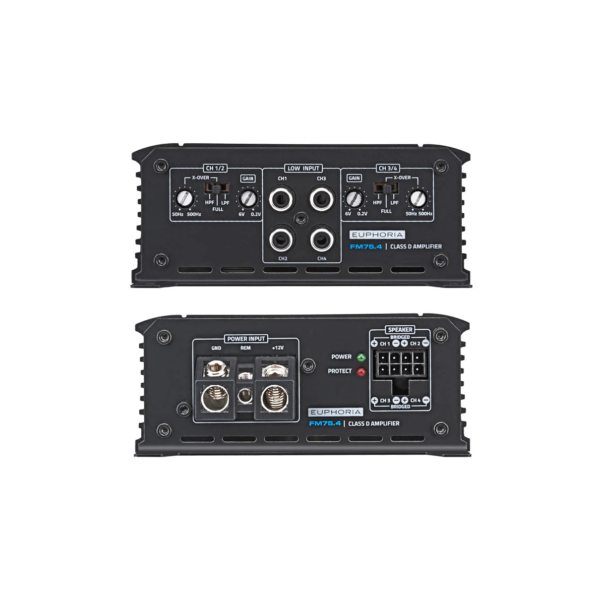 EUPHORIA FM75.4 Class D Mini 4 Ch Amplifier