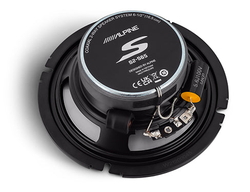 Alpine S2-S65 Next-Generation S-Series 6.5" 2-Way Coaxial Speaker Set