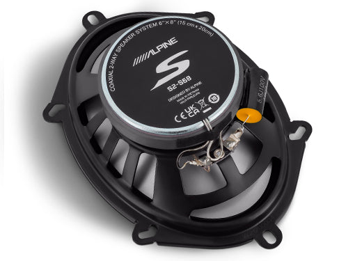 Alpine S2-S68 S-Series 6x8" 2-Way Coaxial Speaker Set | 80W RMS | Next-Generation