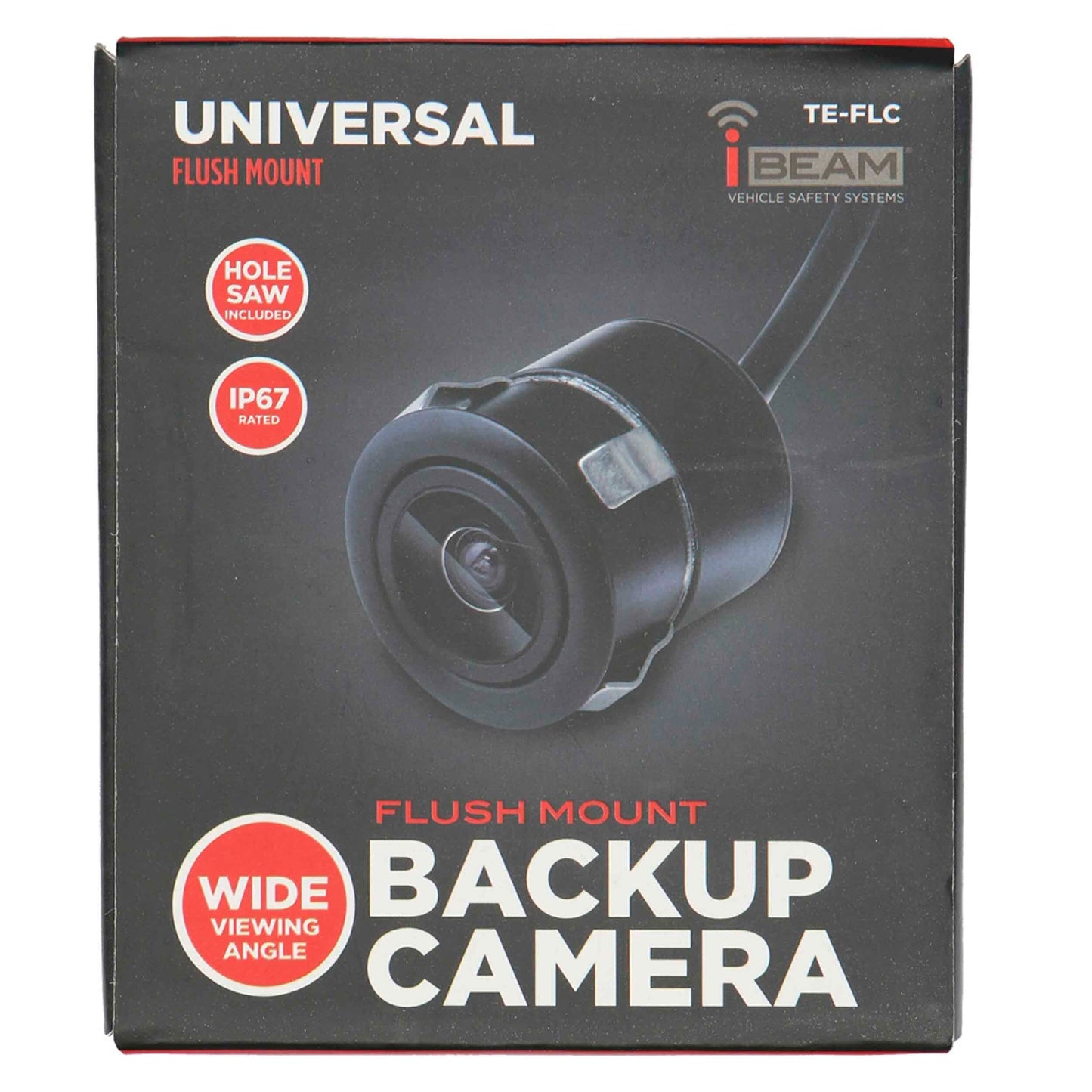 IBeam TE-FLC Flush Mount Backup Camera with Metal Housing