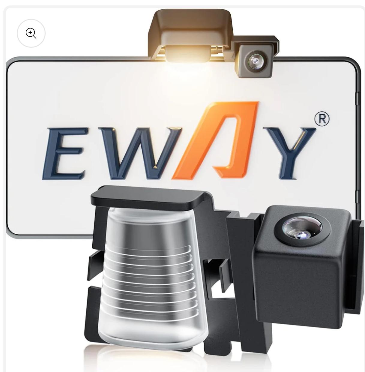 Eway CAM 9146 License Plate Backup Reverse Camera for Jeep Wrangler