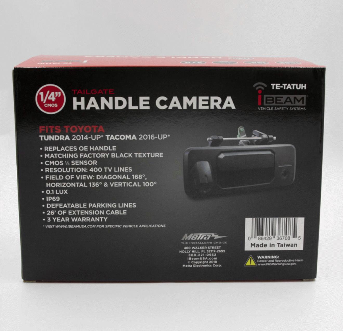 IBeam TE-TATUH - Toyota Tacoma/Tundra Tailgate Handle Camera 2014-Up