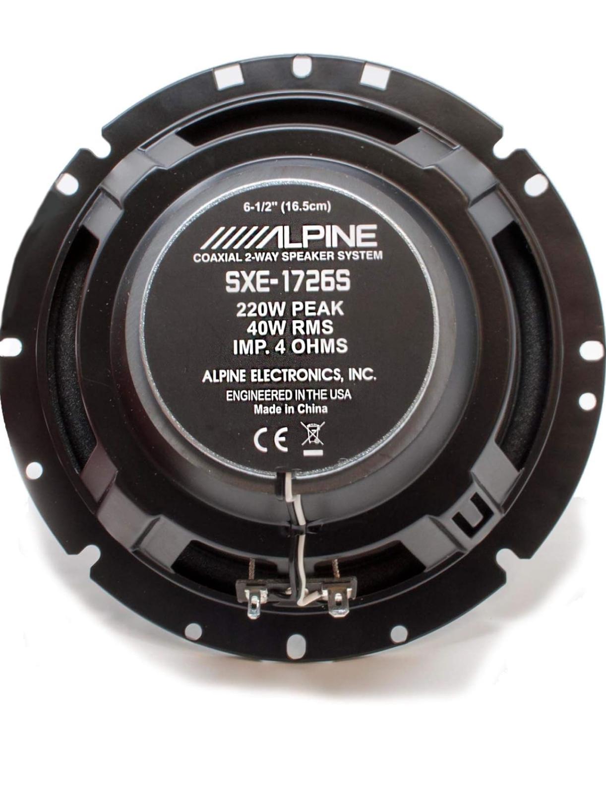 Alpine SXE-1726S 6 1/2" 2 Way Coaxial Speakers (Pair)