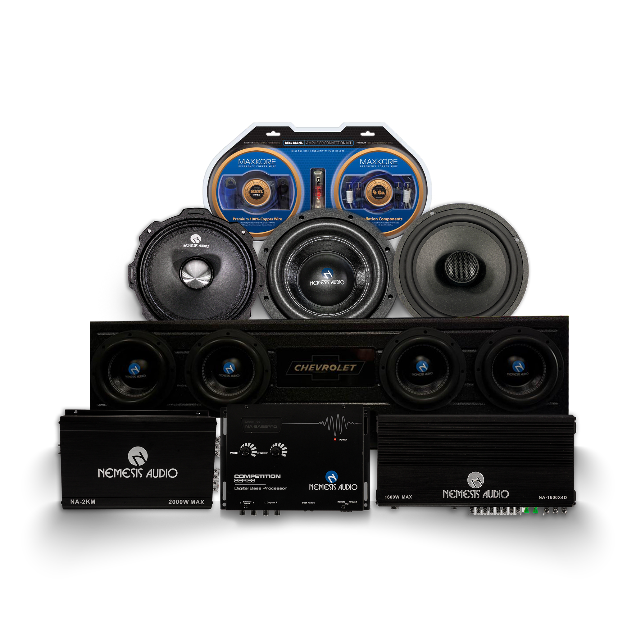 Full Audio System - Nemesis (Ford 2009 / Chevy 2007 / Dodge new body style 2019 TRUCKS Only)