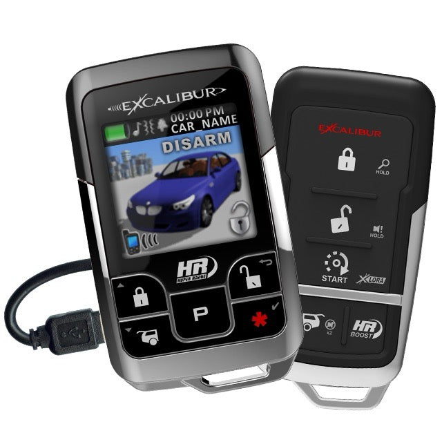 EXCALIBUR AL-2075-3DB-L 2 WAY 1 MILE RANGE ALARM REMOTE START SYSTEM