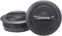 Juego de tweeters de cúpula de seda Alpine Type-S de 1" S-S10TW | 80W RMS | Audio de alta resolución
