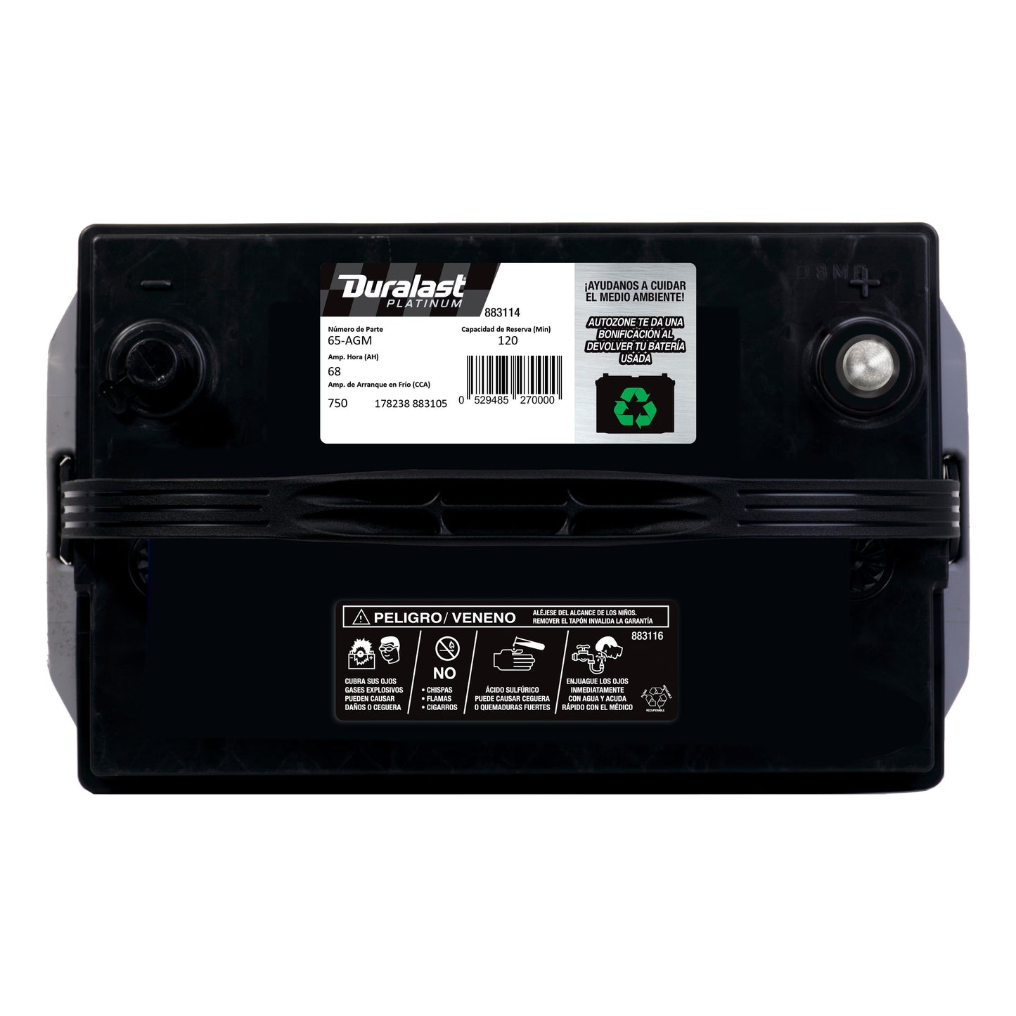 Duralast Battery 65-AGM
