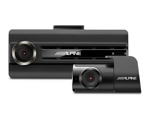 Alpine DVR-C310R | Premium 1080P Dash Camera Bundle (Front & Rear) with Impact Recording