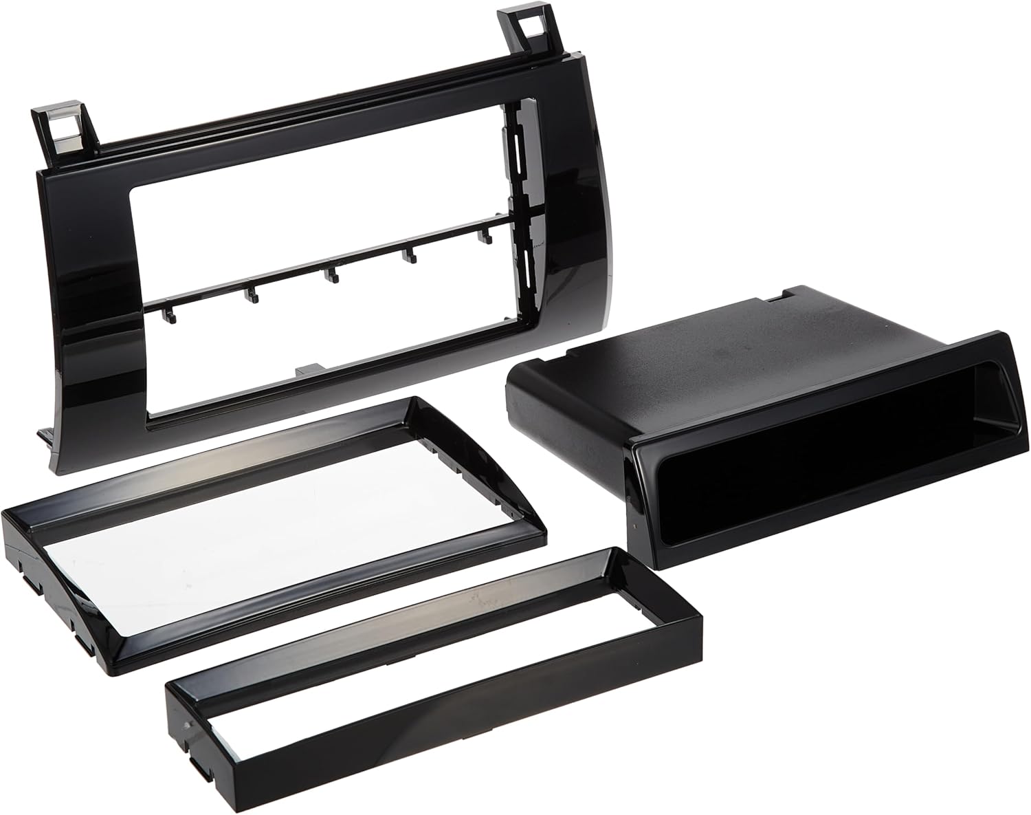 AI/TOYK967GB | 2007-13 TUNDRA / 2008-15 SEQUOIA GLOSS BLACK SINGLE DIN/ISO w/POCKET or DBL DIN
