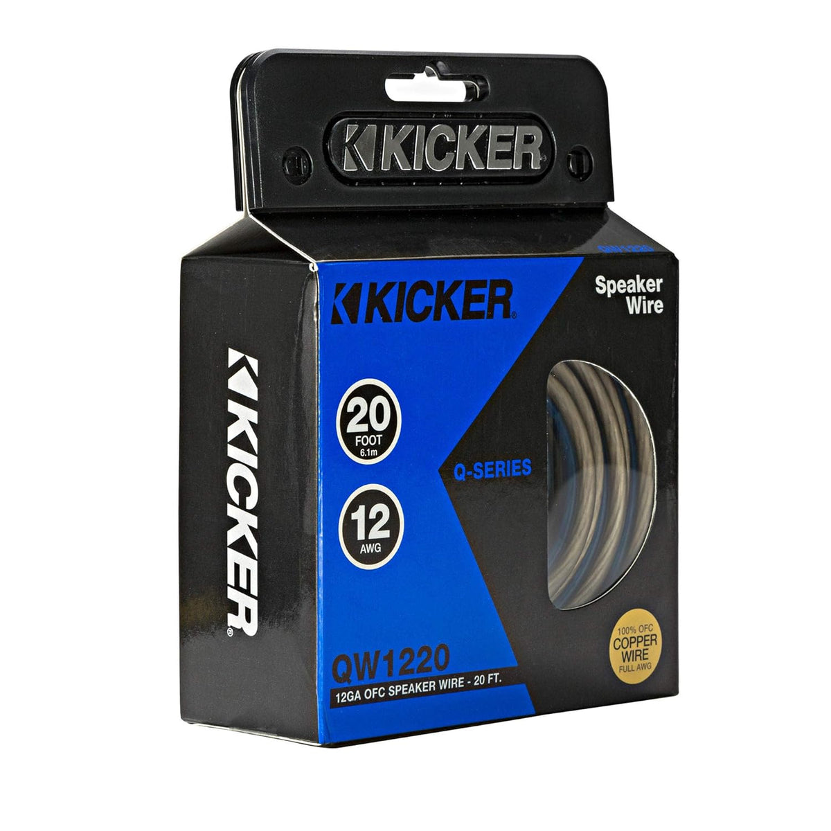 Cable para altavoz Kicker 46QW1220 de 12 AWG y 20 pies