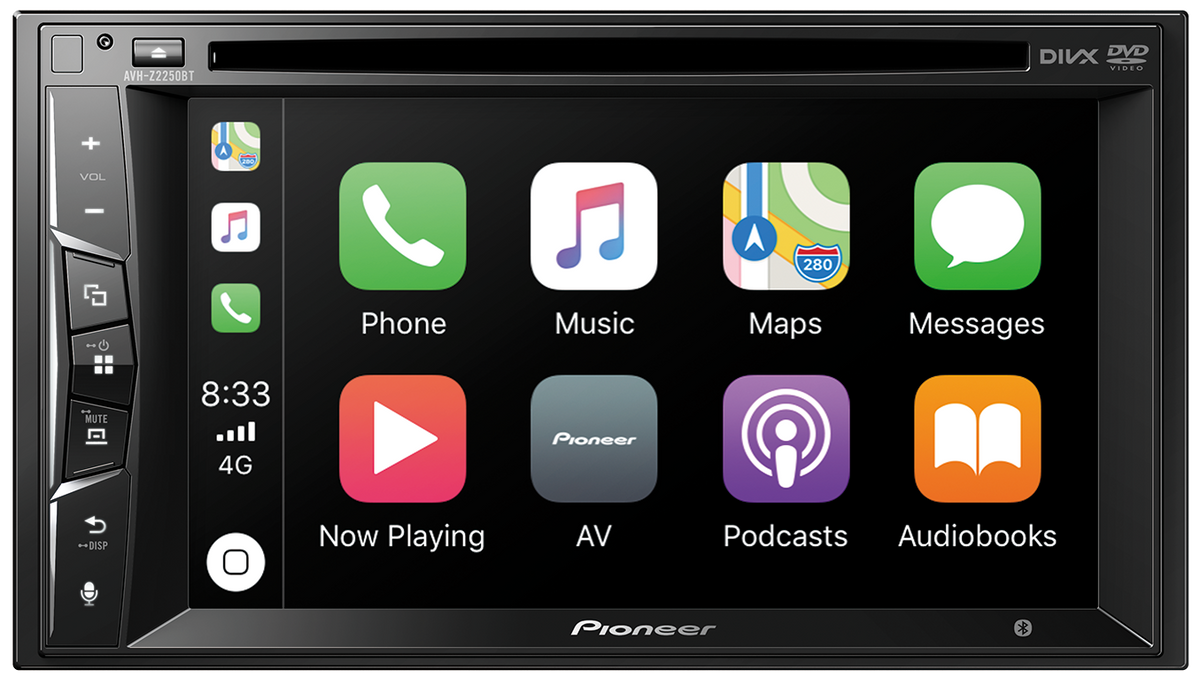 Pioneer AVH-Z2250BT | Bluetooth Reproductor de DVD CD MP3 Android iPhone USB Aux 6 Canales 6.2"