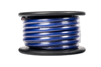 Nemesis NM-0/50BL | Cable de alimentación azul de calibre 0 y 50 pies. Flexible, duradero, para cableado de audio de coche de alto rendimiento.