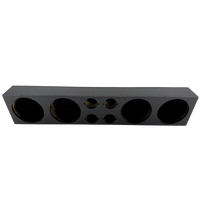 Kuztom Boxes Speaker Panel Universal 4x8" with Tweeters