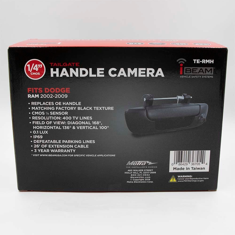 IBeam TE-RMH - Dodge RAM Tailgate Handle Camera 2002-2009