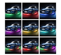 GENSSI 4PC-UNDRGLOW-CHS - 4 Strip Flexible Chase LED Under Body Glow Kit Wireless with Remote Control