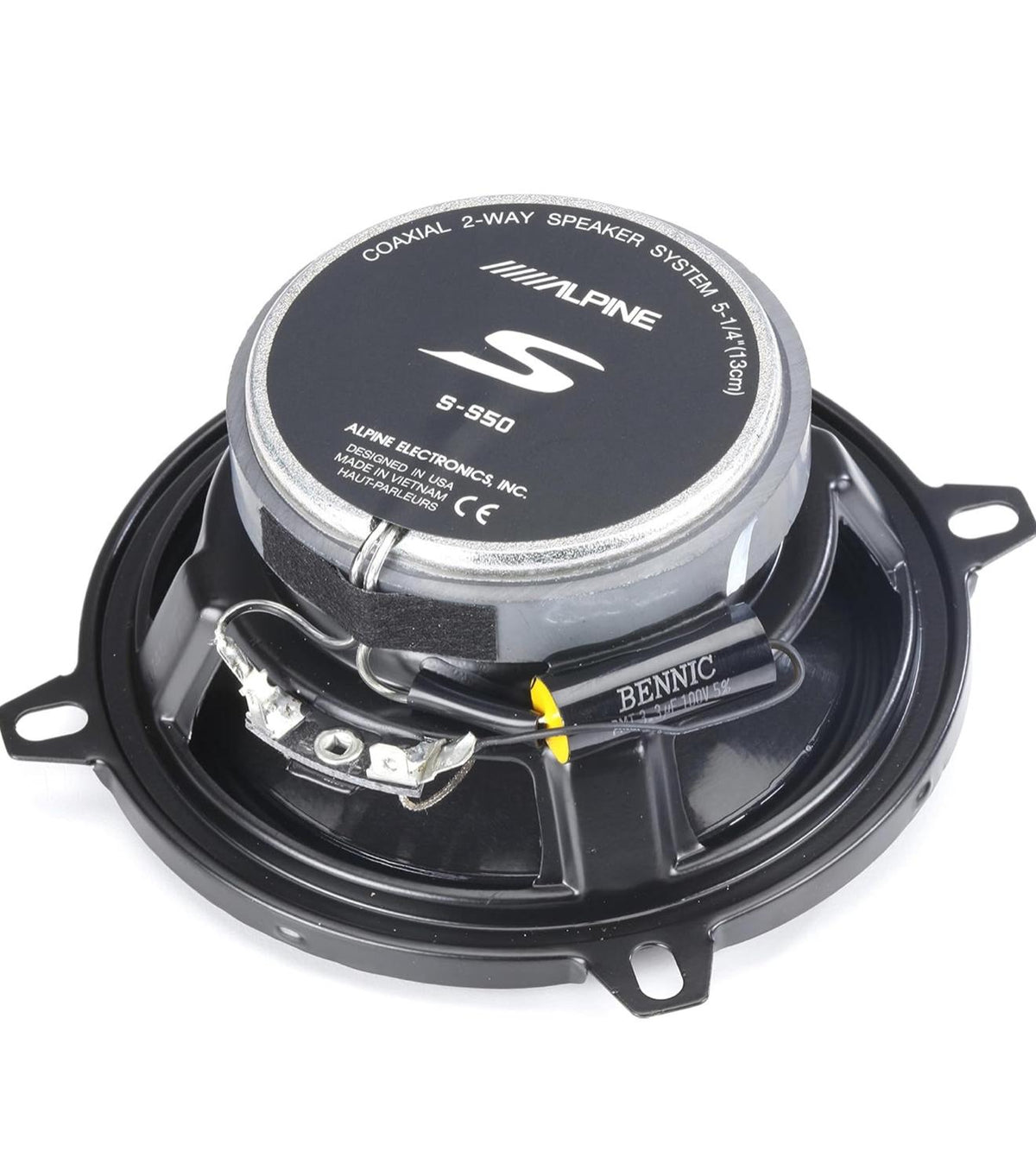 Alpine S-S50 Altavoces coaxiales de 2 vías Serie S de 5-1/4" para coche