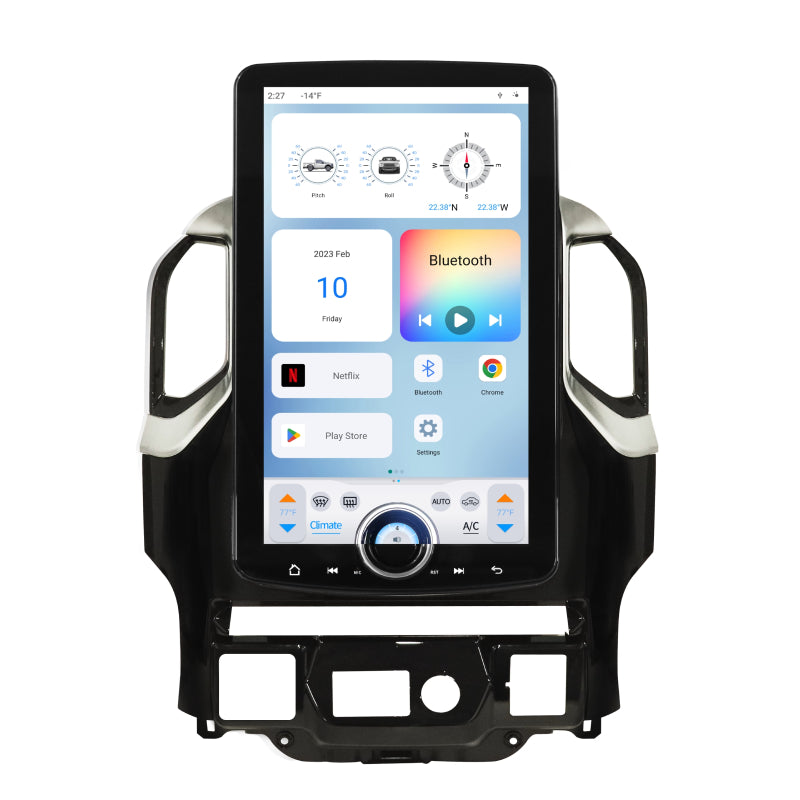 LinksWell XL-GMP215-6RR-6H | Receptor de coche tipo T XL con pantalla táctil HD de 2K de 15,6" y procesador Qualcomm de ocho núcleos para Chevy Silverado/GMC Sierra 2019-2023 con Apple CarPlay inalámbrico y Android Auto inalámbrico y Bluetooth incorporado