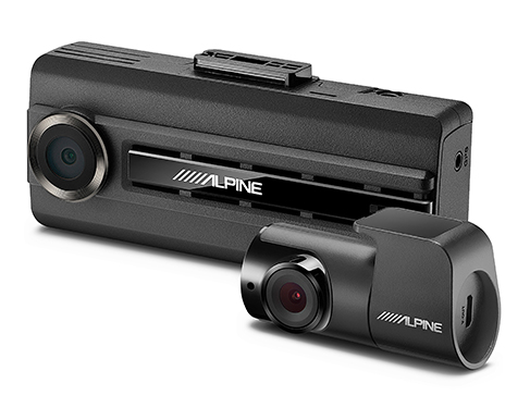 Alpine DVR-C310R | Premium 1080P Dash Camera Bundle (Front & Rear) with Impact Recording