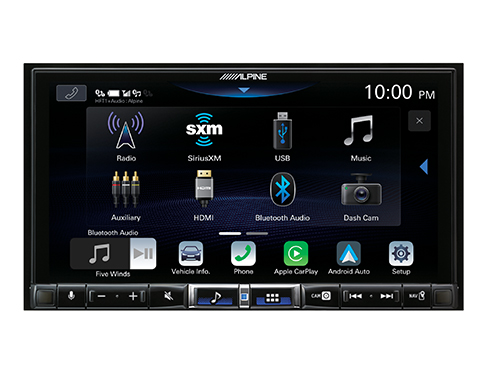 Alpine ILX-507 7-inch Digital Multimedia Receiver with HD Display and Hi-Res Audio Playback