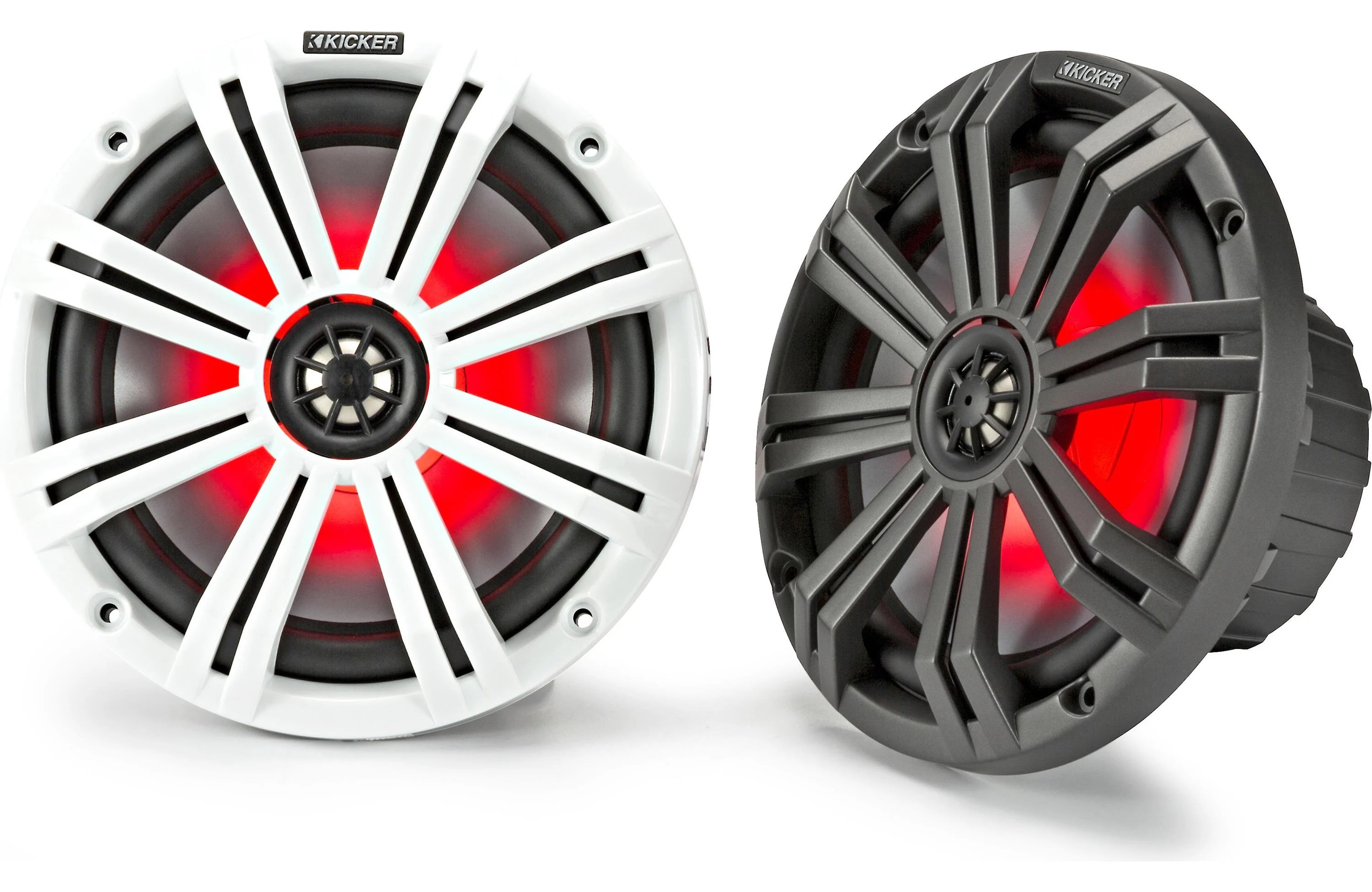 Kicker 45KM84L | Altavoces marinos de gama completa de 8" con iluminación LED