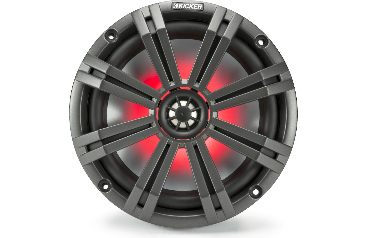 Kicker 45KM84L | 8" full-range marine speakers with LED lighting