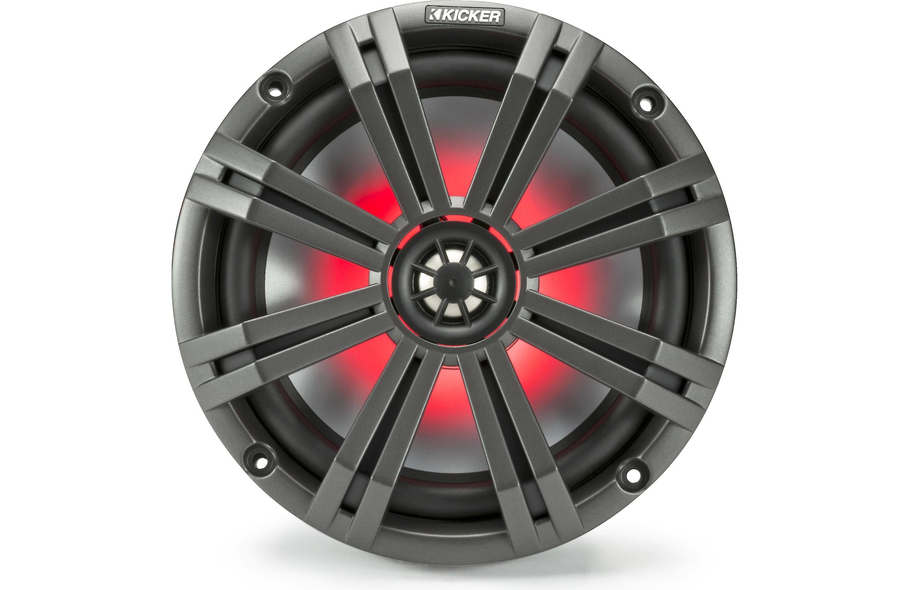 Kicker 45KM84L | Altavoces marinos de gama completa de 8" con iluminación LED