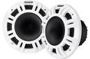 Kicker 48KMXL654 | 6-1/2" marine speakers with white and charcoal grilles