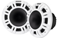 Kicker 48KMXL654 | 6-1/2" marine speakers with white and charcoal grilles