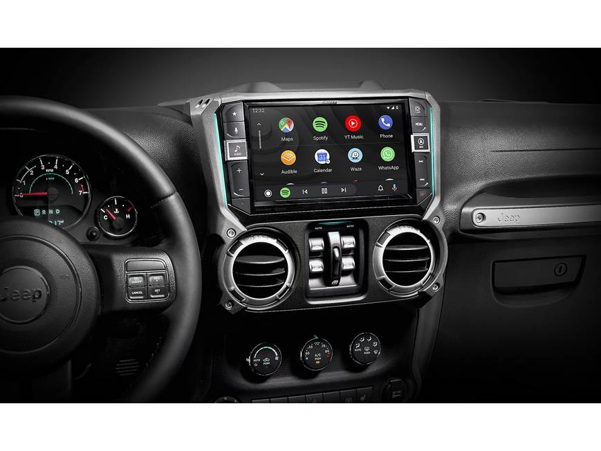 Alpine i509-WRA-JK | Receptor de medios digitales de 9 pulgadas resistente a la intemperie con reproducción de audio de alta resolución para Jeep Wrangler 2011-18