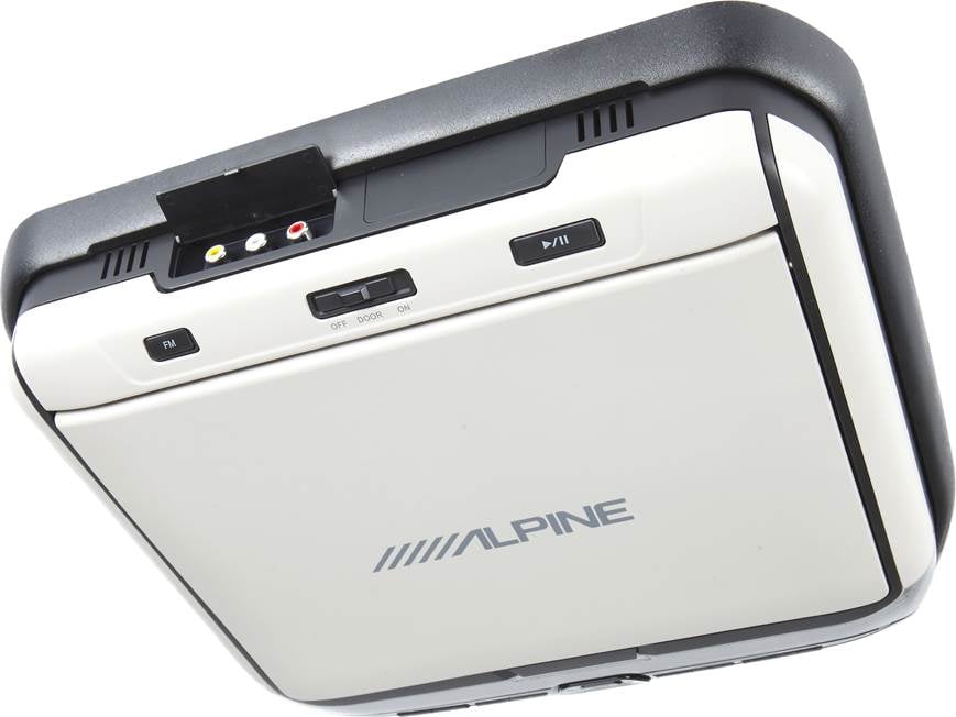 Alpine PKG-RSE3DVD 10.2" overhead video monitor with a built-in DVD player