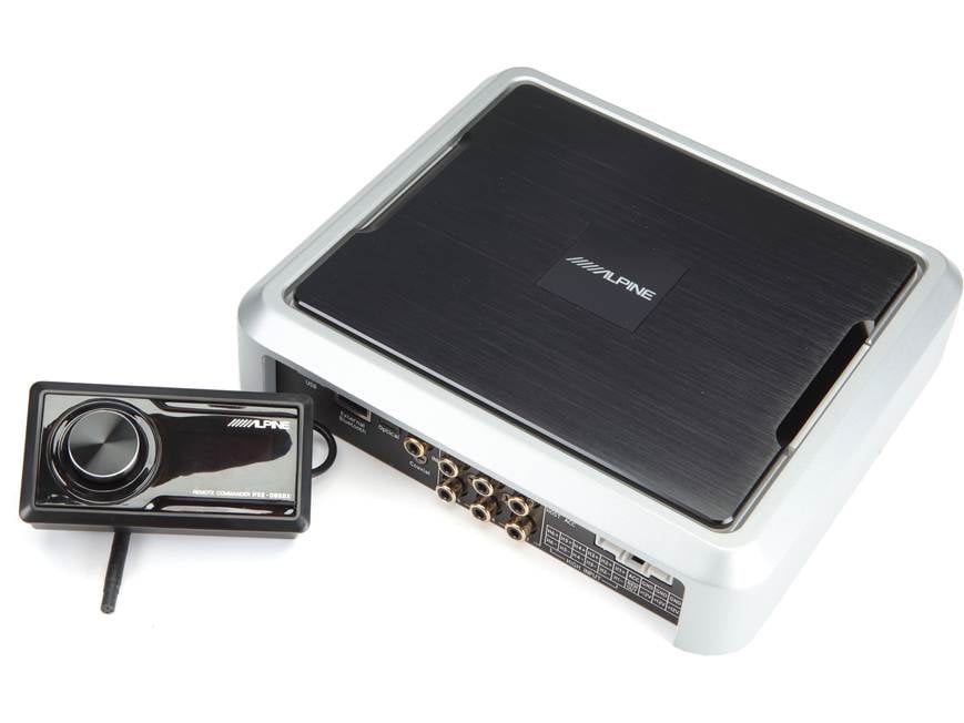Alpine PXE-0850X 8-channel car amplifier with digital signal processing — 25 watts RMS x 8