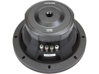 Alpine S-W8D2 | S-Series 8" subwoofer with dual 2-ohm voice coils