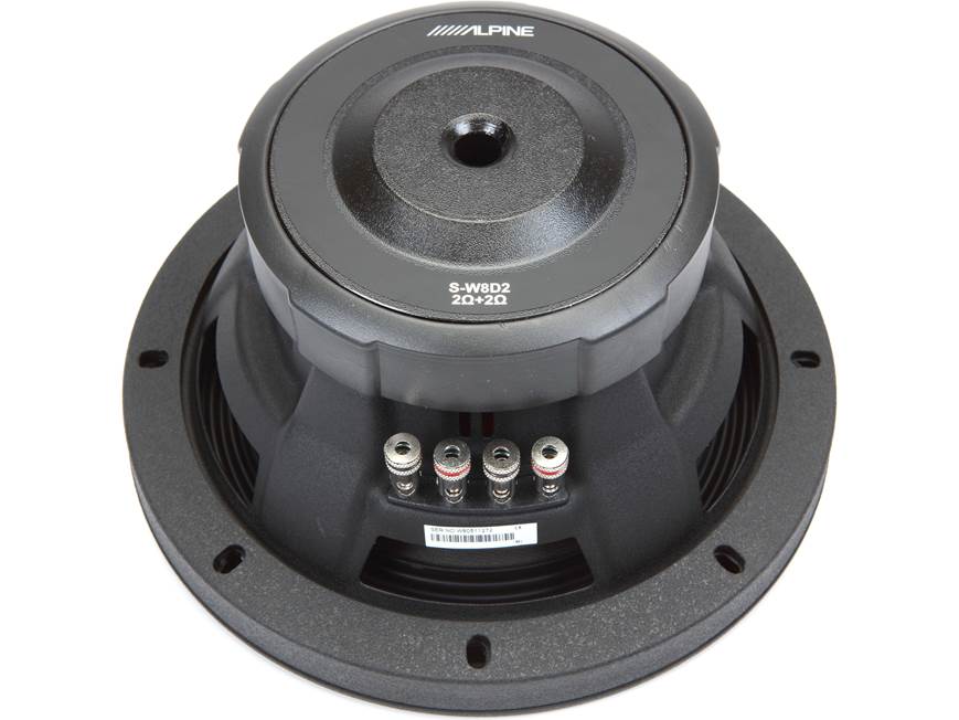 Alpine S-W8D2 | Subwoofer de 8" de la serie S con bobinas de voz duales de 2 ohmios