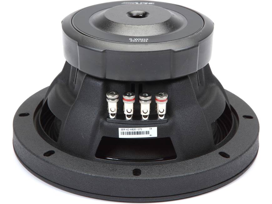 Alpine S-W8D2 | Subwoofer de 8" de la serie S con bobinas de voz duales de 2 ohmios