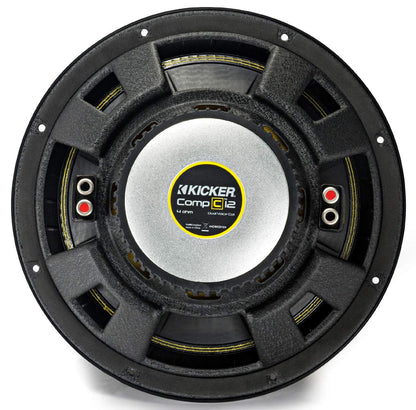 KIcker CompC 44CWCD124 | 12" CompC 4 Ohm DVC