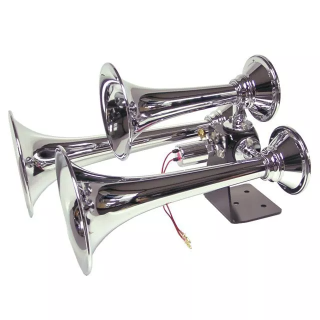 Aggreessor Air Horn | Train Horn – Chrome/Brass AH-300