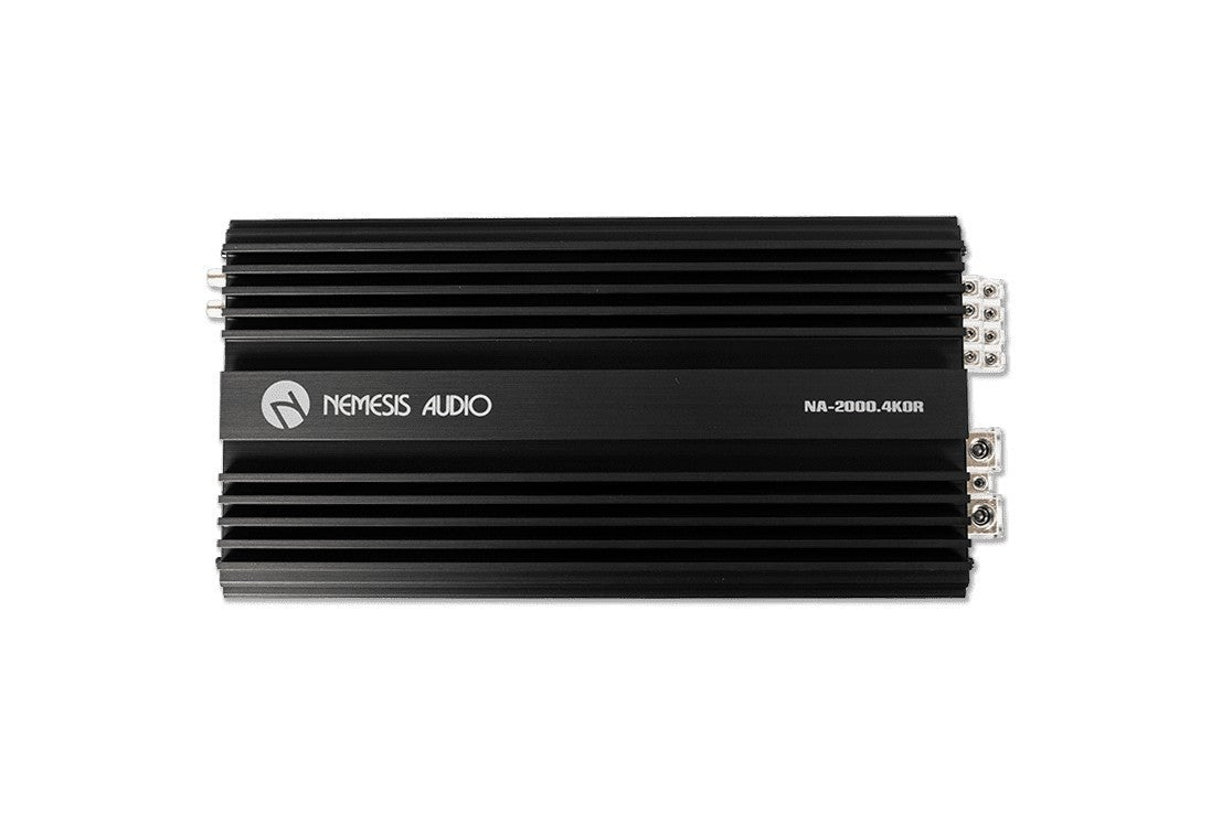 Nemesis NA-2000.4KOR | Korean made 4-channel amplifier. 500W x4 @2-Ohm / 1000W x2 bridged. compact, efficient, with protection.