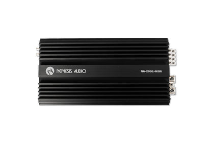 Nemesis NA-2000.4KOR | Korean made 4-channel amplifier. 500W x4 @2-Ohm / 1000W x2 bridged. compact, efficient, with protection.